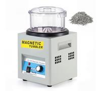 Beamnova Magnetic Tumbler Jewelry Polishing Machine with Bowl Lid 180mm 2000RPM 1-60 Minutes Timing Unidirectional Rotation Bi-Rolling
