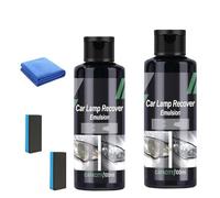 BeamRevive Car Lamp Recover Emulsion Nexa, 2025 New Car Headlight Restoration Kit, Multifunctional car Light Cleaner Headlight Kit, Headlight Refurbishment kit, for All Vehicles (2, 100ml)