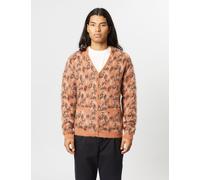 Beams Plus Jacquard Cardigan (Paisley) - Dusky Pink - Pink / M