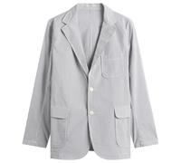 Beams Plus Men's 3 Button COOLMAX® Seersucker Blazer Blue Stripe