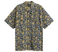 Beams Plus Men's Block Print Open collar Shirt Blue