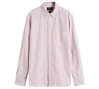 Beams Plus Men's Button Down Candy Stripe Shirt Wine
