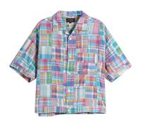 Beams Plus Men's Patchwork Madras Cabana Shirt Pink