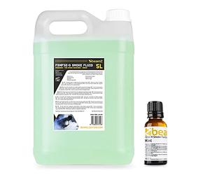 beamz 5L Eco-Friendly Smoke Machine Fluid with Mint Fragrance, DJ Fog Solution Liquid for Disco Events, Stage Effects, Parties (5 Litres + 30ml Scent)