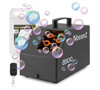beamz B300 Compact DJ Bubble Machine with Wireless Remote Control & 5L UV Fluid, Lightweight Portable Bubble Blowing Machine for Kids Parties, Birthday Events, Discos