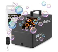 Beamz B300 Professional DJ Bubble Machine with Wireless Remote & 5L Fluid, Portable Bubble Blowing Equipment for Kids Parties, Events and Mobile Entertainers
