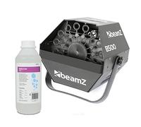 BeamZ B500 Bubble Machine with Fluid - High Output DJ Bubble Blowing Machine, Compact Design, 550ml Tank, 1L Fluid Included, Perfect for Parties and Events