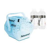 beamz B500LED RGB Bubble Machine Kit with Colour LEDs, Powerful Fan, Bubble Fluid for Kids Party, DJ Disco & Stage Effects, Family Events, Balloon Included