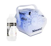 beamz B500LED RGB Bubble Machine with 1L Bubble Fluid - DJ Lighting Effects System for Parties, Weddings & Events, Built-In Colour Mixing LEDs, Low-Power Consumption, UK Stock