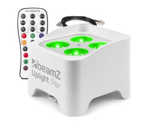 BeamZ BBP90W Battery Operated Uplights - Wireless LED Wall Wash Light 4x 4W