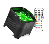 BeamZ BBP94W Battery Uplighter - Wireless Uplighters, 48W LED Wall Washer with DMX Control, Rechargeable Battery Powered Par Light for Events, Uplighting & Wash Effects - White Housing