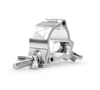 BeamZ BC38-75 Slimline Half Coupler Clamp - Aluminium Truss Clamps, Heavy Duty Lighting Clamps, 75kg Weight Capacity, Fits Tubes 37-40mm, Butterfly Nut Fixing, Stage & Event Light Mounting