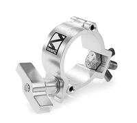 Beamz BC50-100N Aluminium Half Coupler Lighting Clamp, 100kg Capacity, Slimline Design Fits 48-51mm Truss Tubes for Theatrical Stage Support and Professional Event Fixtures