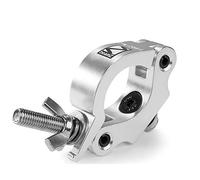 BeamZ BC50-200 Heavy-Duty Aluminium Half Coupler Clamp - 200kg Capacity, Slimline Design for Theatrical Lighting, Fits 48-51mm Truss Tubes, Lighting Clamp, Half Coupler Clamp, Stage Lighting Clamps