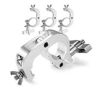 Beamz BC50-250Q Stage Lighting Truss Clamps Set of 4, Heavy-Duty Aluminium Quick Clamp, 250kg Load, Fits 48-51mm Tubes for Theatrical, Event & Stage Rigging