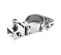 beamz BC50-50F Foldable Quick Release Aluminium Lighting Clamp Kit - High-Strength 100kg Truss Clamps for Stage, DJ & Event Lighting - Fits 48-51mm Diameter, M10 Lock Nut Included