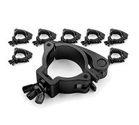 BeamZ BC50B-50 Quick Release Half Coupler Stage Lighting Truss Clamp Kit, Set of 8, Aluminium 100kg Load Capacity, Fits 48-51mm Diameter Pipe, Ideal for DJ, Events, Theatre & Studio Use