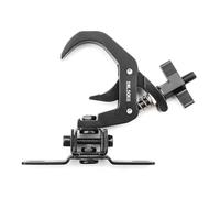 beamz BC50B-75M Quick Coupler Lighting Clamp Professional Foldable Truss Clamp for Moving Head Lights & Stage Lighting 50kg Capacity, Fits 48-51mm Pipe Diameter - Black Aluminium Finish