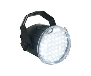 BeamZ BSS50 LED Strobe Light, White Party DJ Flash Lighting, Sound-Activated or Auto Modes, 48 Powerful LEDs, Adjustable Flash Speed, Plug & Play Operation, Compact Design for Events