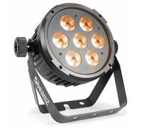 BeamZ BT280 LED Par Can Stage Light, 7x10W RGBAW-UV 6-in-1 Colour Mixing Lighting with DMX Control, IR Remote & Master/Slave Modes for DJ Theatre Events, Parties & Stage Wash Effect
