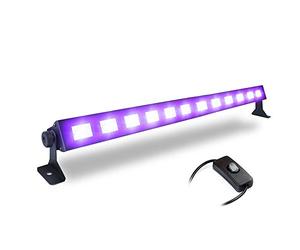 beamZ BUV123 LED UV Light Bar | Powerful UV Party Light | High-Performance Blacklight Bar for Parties, Events, and Stage Lighting | Durable, Lightweight Design | Versatile Mounting Options