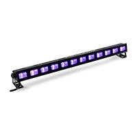 BeamZ BUVW123 LED UV Light Bar with Warm White - Dual Lighting DJ Disco Blacklight for Halloween Parties, Stage Wash, Glow Effects & Ultraviolet Wall Washer