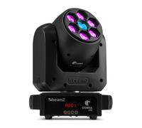 BeamZ Cobra 160 Moving Head Spot Light - 100W LED DJ Lighting, 6x 10W RGBW