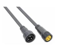 BeamZ CX21-5 Outdoor Power Extension Cable IP65 Rated 5m Waterproof Mains Cable with Heavy Duty Threaded Connectors for Weatherproof Lighting Installations and Events