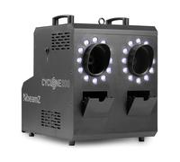 beamz Cyclone200 Smoke Bubble Machine with RGBW LEDs, Professional DMX DJ Smoke Bubble Machine, Smoke Filled Bubbles, Dual 1.2L Tanks, Wireless Remote, 24x LEDs, Party Effect Machine