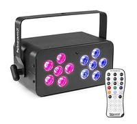 BeamZ DJ Bank 124 RGBW DJ Party Lights - 12x4W LED DJ Light Effect with DMX Control, IR Remote, Auto & Sound Activation for DJ, Disco & Event Lighting