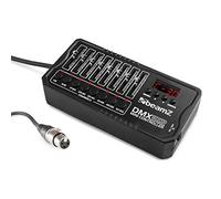beamz DMX-512 Mini Lighting Controller - Compact 64-Channel DMX Console with Rechargeable Battery, 30 Pattern Storage & Digital Display - Ideal for DJs, Stage & Party Lighting Management
