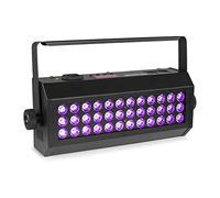 BeamZ Flood36UV LED UV Blacklight, DJ Black Light with 36x 3W LEDs, DMX Controlled Lighting, Sound Activated Mode, Strobe Effect for Stage and Party Events