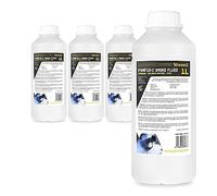 beamz FSMF1E-C Clear Smoke Machine Fluid Pack, 4x 1L High-Performance ECO Fog Fluid, Odourless Fog Juice for DJ Party, Stage Light Effects & Halloween Events, Water-Based Solution