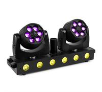 BeamZ Fuze Twin Moving Head Wash with LED Light Bar - DJ Stage Lighting System