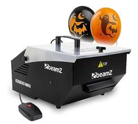 beamz ICE1200 Low Fog Machine with Wired Remote Control & Halloween Decoration Balloon - 1200W Ground Fog Effect for Spooky Events, Parties, Discos, Stage Shows & Festive Displays