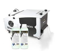 beamz ICE1800 Low Lying Fog Machine with DMX Control, 1800W Ground Fogger with 500ml Fluid, Remote Timer, Dry Ice Floor Smoke Effect for DJ Events, Weddings, Stages, Parties and Dancefloors