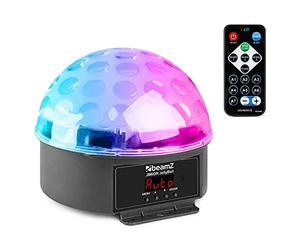 BeamZ JB60R Jelly Ball LED Disco Ball - RGBYWP LED Magic Ball Light with DMX Control, Sound Activation, IR Remote & Auto Modes for Parties & Events