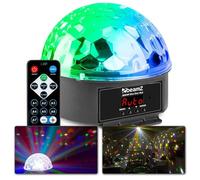 BeamZ JB90R Mini Star Ball - LED Disco Ball Party Light with DMX, Sound Activation and Auto Modes