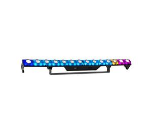 BeamZ LCB14 Hybrid LED Stage Light Bar - 14x 3W Warm White & 56 RGB SMD LEDs, DMX Wall Washer for Stage Backlighting & Marquee Uplighting Events