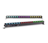 BeamZ LCB183 LED Bar Light Pair, RGB Wall Washer Uplight Bars, DMX | 18x 3W LEDs, sound-activated mode, master/slave sync, stage wash
