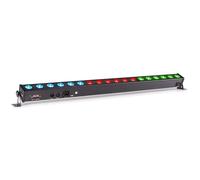 BeamZ LCB183 LED Light Bar RGB Wall Washer Uplight - 1m Slim LED Wall Washer with 18x 3W LEDs DMX Control, Sound Reactive for DJ, Stage, Wedding & Party Lighting
