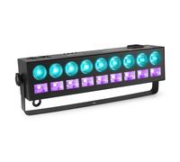 beamz LCB99 2in1 RGBW-UV LED Bar, Versatile DJ Light Effect and UV Wall Uplighter, Plug-in LED UV Light Fixture, Dynamic Colour Lighting for Events, Parties and Venues