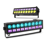 BeamZ LCB99 LED Light Bar DJ Kit - 2X RGBW & UV LED Bars with Strobe, Fade & DMX Control for Mobile DJs, Stage Uplighting & Wall Washer Effects (2-Year Warranty)