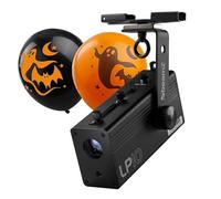 BeamZ LP10 Battery-Powered LED Halloween GOBO Projector with Pumpkin Effect and Halloween Balloon, Portable Mountable Projector for Spooky Wall, Floor, Or Ceiling Lighting Effects