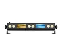 BeamZ LSB340 LED Bar Light DJ Multi Effect with RGB Colour Panels, Warm White LEDs & Strobe, DMX Sound Activated Modes & IR Remote for Parties Events Venues