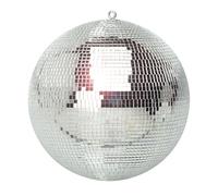 beamz MB30 12-Inch Silver Glitter Mirror Ball, Classic Reflective Disco Ball with Hanging Hook for DJ Equipment, Weddings, Dance Floors, Parties & Events