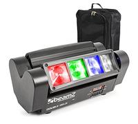 beamz MHL820 Double Helix LED Light with Gear Sack - DMX Moving Head Light, 8x 10W LEDs, RGBW, Dynamic Effects, Professional Stage Lighting for DJs, Bands, Events, Easy Transport Included