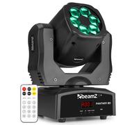 BeamZ Panther 80 DJ Moving Head Lights with Rotating Lenses - Powerful LED Moving Lights for Parties, Clubs, and Events - High-Performance Moving Head Disco Lights with Dynamic Effects