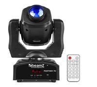 BeamZ Panther70 LED Moving Head Spot Light 70W DMX DJ Moving Heads with GOBO Effects, 7 Colours Plus White, Master/Slave & Sound Activation Modes, Stage & Theatre Lighting