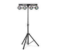 BeamZ PartyBar3 Disco Light Bar with Stand - Magic Balls & PARs, DJ Lighting System for Disco Party Lights, Compact & Versatile for Events, Weddings,and Stage Performances - DMX Stage Lighting System